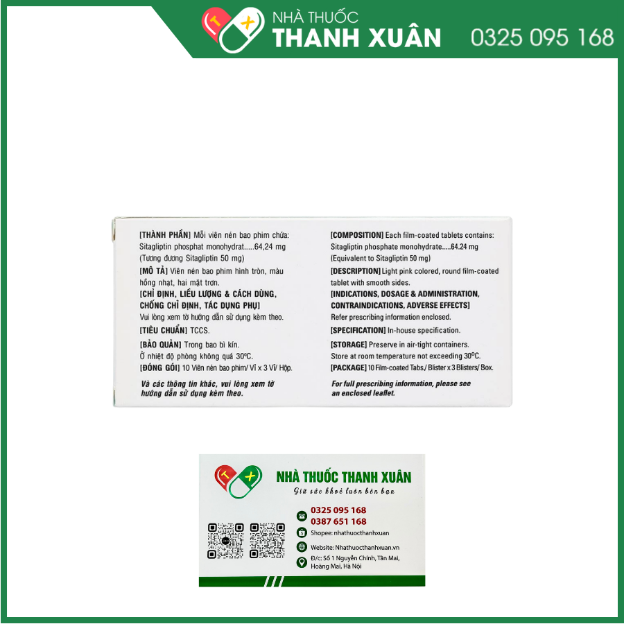 Sitavia 50 điều trị đái tháo đường týp 2